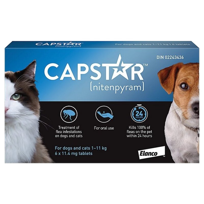 Capstar Flea Tablets for Cats and Small Dogs Pack of 6 Capstar