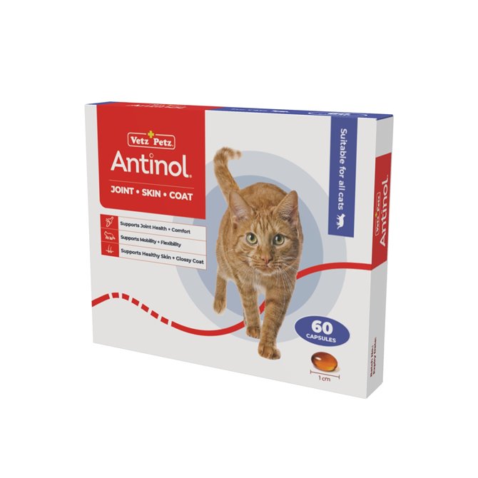 Antinol Joint Care Capsules for Cats - Pack of 60