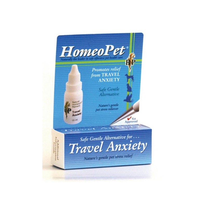 HomeoPet Anxiety Travel Homeopathic Remedy  15ml  Vet Dispense